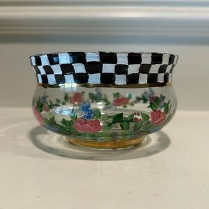 Vintage MacKenzie Childs Courtly Circus Rose Bowl